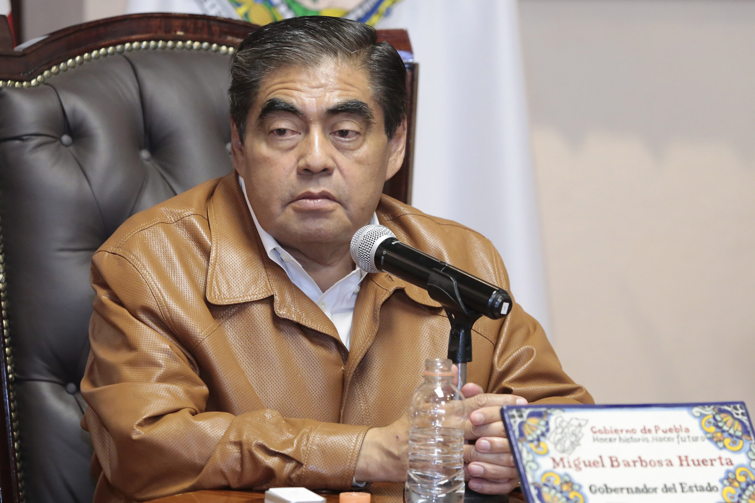 Miguel Barbosa Gobernador del Estado de Puebla.