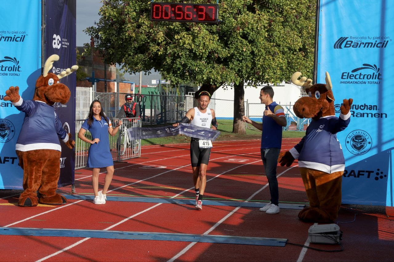 Fernanda Salazar y David Núñez, ganaron el Duatlón San Andrés Cholula 2023 (Video)